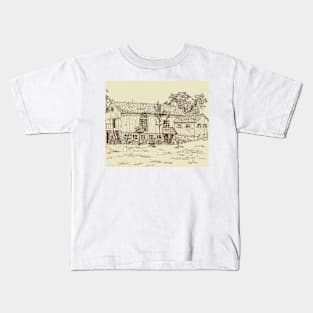 Restored Barn Home Kids T-Shirt